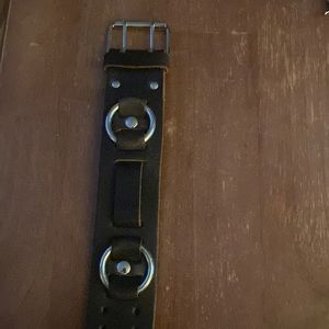 Faux leather bracelet